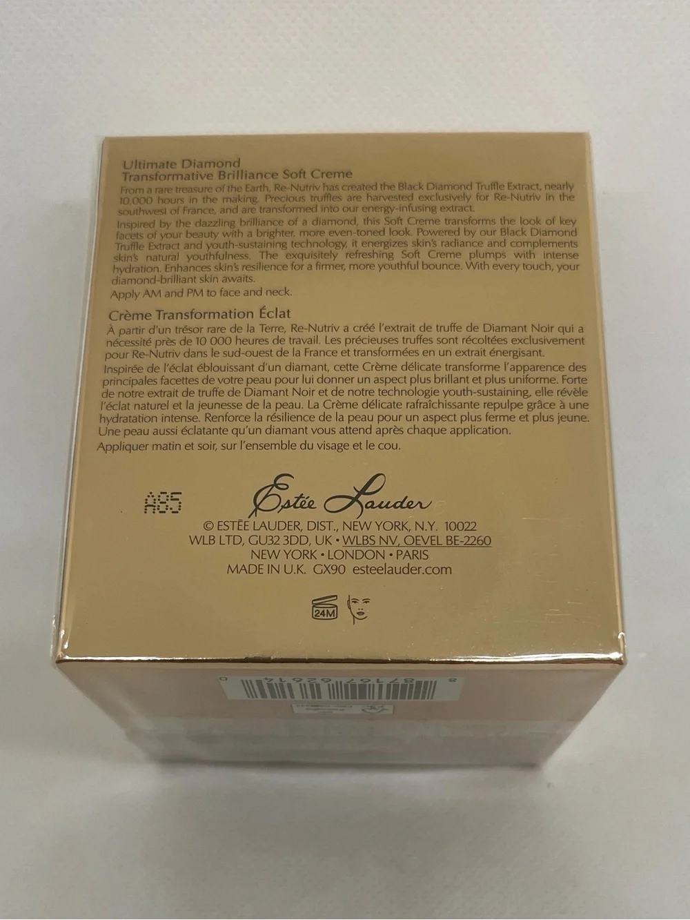 New Estee Lauder Re-Nutriv Ultimate Diamond Transformative Brilliance Soft Creme